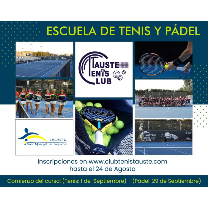 ESCUELA DE TENIS Y PÁDEL...